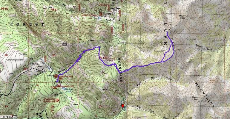 Map - to Green Mountain