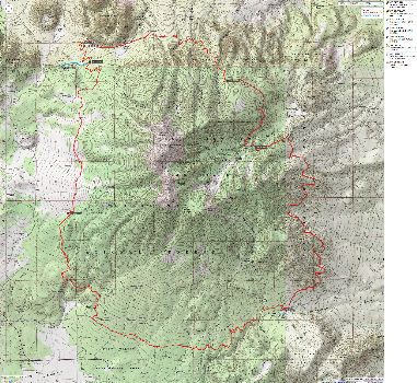 Map - Mazatzal Divide, AZT passages 23 & 24, 43 miles