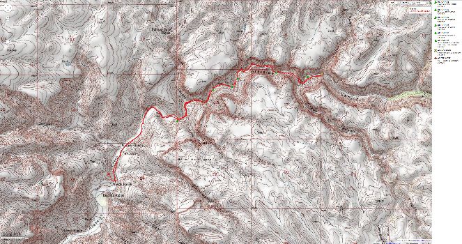 Map- aravaipa, 2013; 12.5 miles