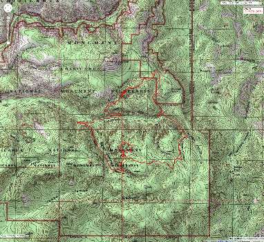 Map - Chiricahua: Big Loop; 9 miles