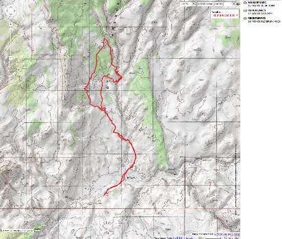 Map - UT: Escalante: Red Break; 10.6 miles