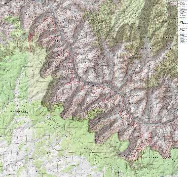 Map - GC: Gems: Hermit to South Bass; 2009; 53 miles