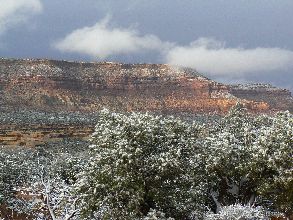 Dusted Orange Cliffs