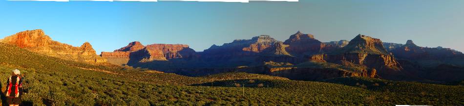 pano from the Hermit Trail - scroll L-R to view it 
all (4150 x 960 pixels, 800 kb)