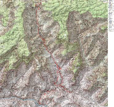 Map - GC: North Bass; 2012; 38 miles