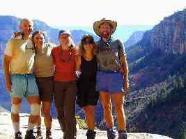 the group at Coconino Overlook. L to R: Craig, Jody, Camille, Kathleen, Rob