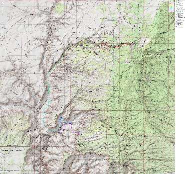 Map- Kanab Creek Wilderness: Snake Gulch to Sowats Point