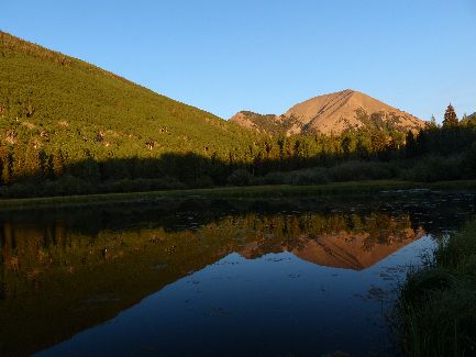 Haystack Mountain reflection
