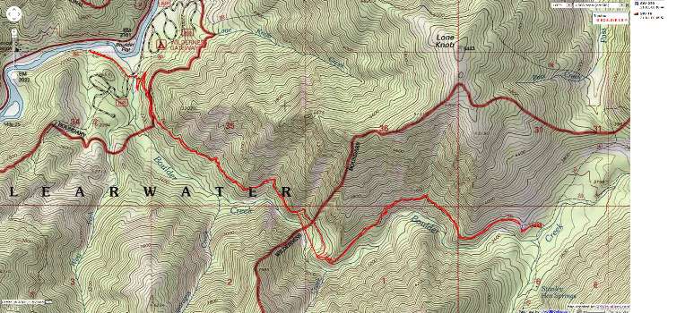 Map - ID: Boulder Creek - 10-miles
