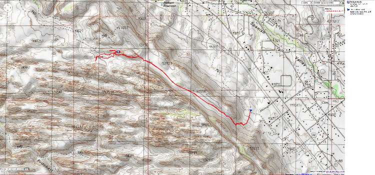 Map - utah - moab area, Behind the Rocks - Hidden Valley, 7 miles, Day 4